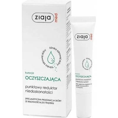 Ziaja Med Antibacterial Care lokálna starostlivosť proti akné na tvár dekolt a chrbát 15 ml