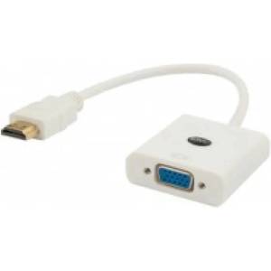 SAVIO hdmi (m) към vga (f) адаптер, бял cl-201 (cl-201)