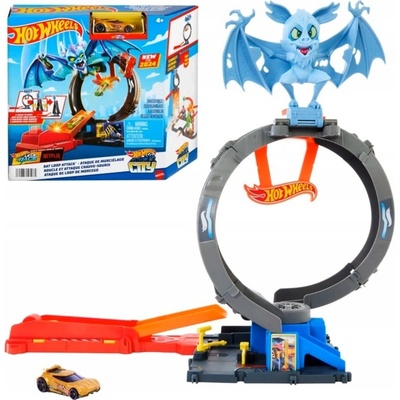 Hot Wheels City Netopýří smyčka Set HTN78