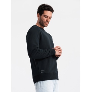 Ombre Clothing Мъжки памучен суитчър BASIC Ombre Clothing Ombre Clothing | Cheren | МЪЖЕ | S