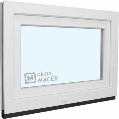 KNIPPING Plastové okno - 70 AD, 600x500 mm, S, bílá Sklo: čiré