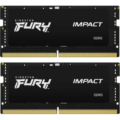 Kingston DDR5 SODIMM 64GB 5600MT s CL40 Kit of 2 FURY Impact PnP KF556S40IBK2-64