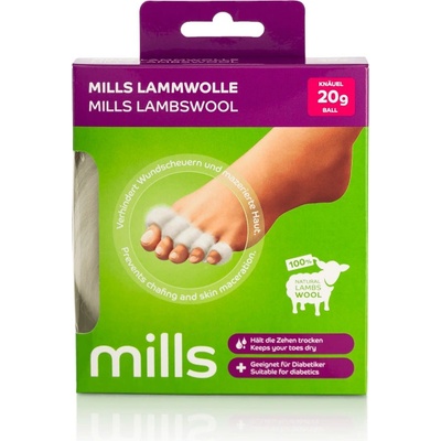 Mills LAMBSWOOL Jehněčí vlna ve zdravotní kvalitě 20 g