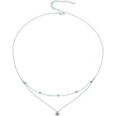 Grace Silver Jewellery Stříbrný náhrdelník NH-MSN023 Stříbrná