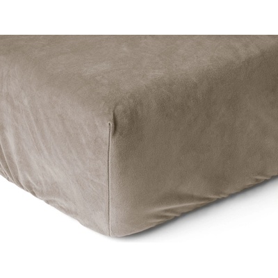 Sleeptime Zamatové prestieradlo Taupe 90x200