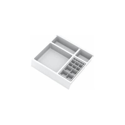 Koupelnový organizér s příslušenstvím 270mm 241x242x53mm bíla
