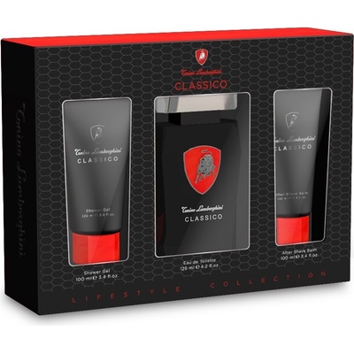 Lamborghini Classico EDT 125 ml + sprchový gél 100 ml + balzam po holení 100 ml pre mužov