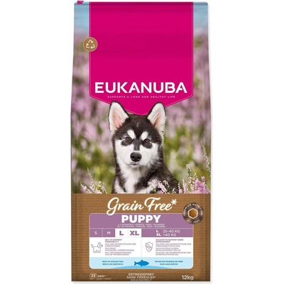 Eukanuba Grain Free Puppy Large & Giant Breed mořské ryby 12 kg