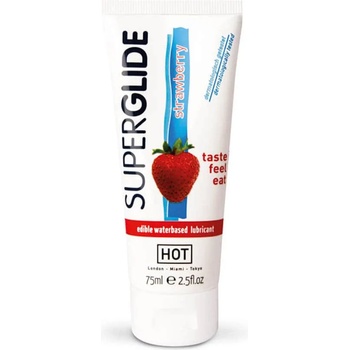 HOT Лубрикант с аромат на ягода - HOT Superglide Strawberry 75ml (HOT0044119)