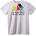 NOONEBRAND Тениска Джуджета с цветни шапки - XL, White