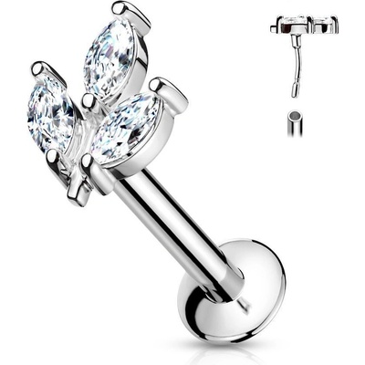 S4U Piercing do brady lísteček (ocelová) LB1085-1208-C