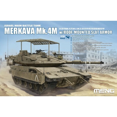 Meng Israel Main Battle Tank Merkava Mk.4M w/Roof-Mounted Slat Armor 1:35