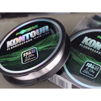 Korda Kontour Fluorocarbon Číry 200 m 0,35 mm 6,8 kg