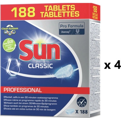 Sun Tablety do myčky Classic Professional 4 x 188 ks