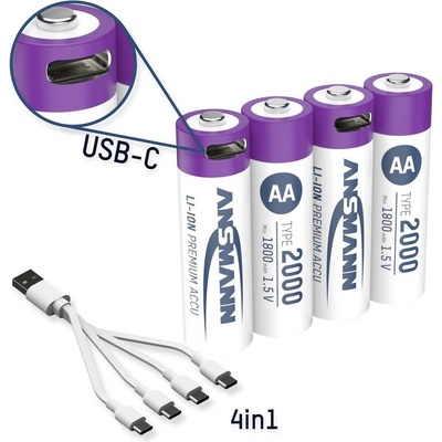 Ansmann Lithium AA 4ks 1312-0036