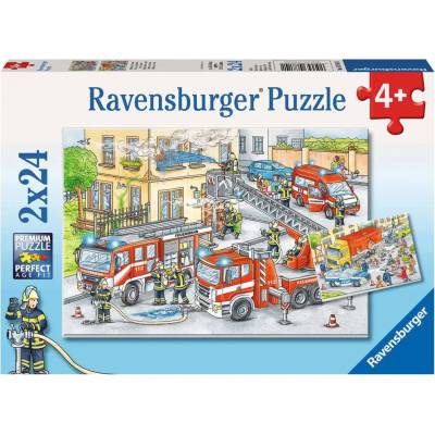 Ravensburger - Puzzle 2x24 Heroes in Action - 40 - 99 piese