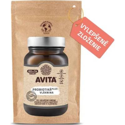 Avita Probiotika Plus Vlaknina EKO 60 + 14 tabliet