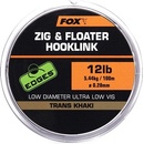 FOX Edges Zig & Floater Hooklink Trans Khaki 100 m 0,28 mm 5,44 kg