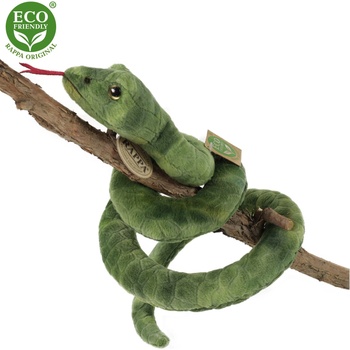 Image 1 of Rappa - Плюшена Змия, зелена, 90 см. , серия Еко приятели