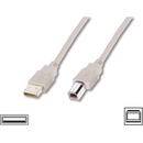 Digitus AK-300102-018-E USB A/samec na B-samec, 2x stíněný, béžový, 1,8m