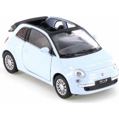 Welly Fiat 500 C ´10 l.blue39 1:34