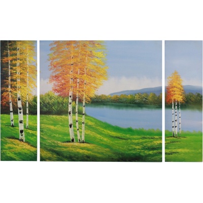 Ručně malovaný obraz Dalmart krajiny 160x100cm třídílný