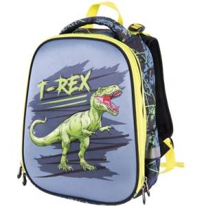 PULSE Раница, анатомична, PULSE "Anatomic Cube T-Rex", черно-зелена (122160)