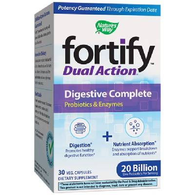 Fortify Dual Action Digestive Complete 20 Billion Active Probiotics [30 капсули]