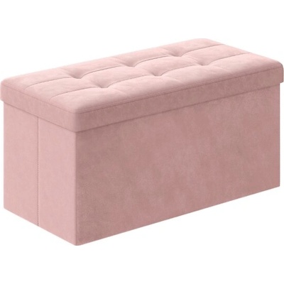 Textilomanie Taburet s úložným prostorem OTTOMAN 76x38 cm, růžový