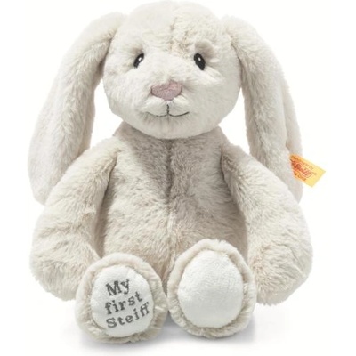 Steiff Friends Моето първо Steiff зайче Hoppie, светлосива плюшена играчка (242342)