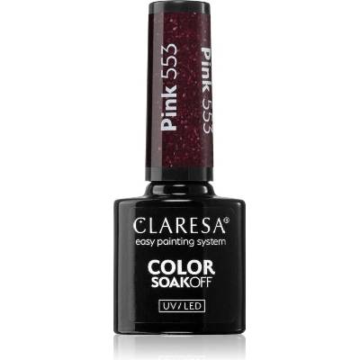 Claresa SoakOff UV/LED Color Balloon Journey gelový lak na nehty odstín Pink 553 5 g