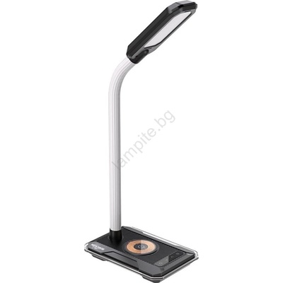 Immax 08989L - LED RGBW Димируема настолна лампа с Qi зареждане 30W/230V черен (IM1317)