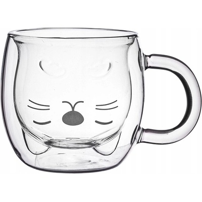 Design Termo sklenice s dvojitou stěnou Kočka Altom Andrea 260 ml
