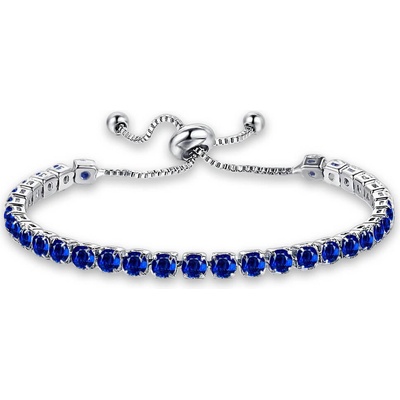 Elanis Jewel Náramek Virginia Royal Blue s modrými krystaly Swarovski EJ00696