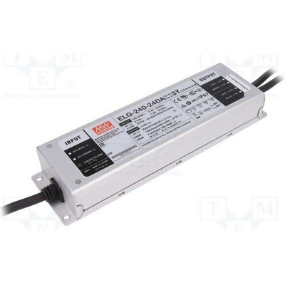 MEAN WELL ELG-240-24DA-3Y Napájecí zdroj: spínaný; LED; DALI; 240W; 24VDC; 10A; 100÷305VAC