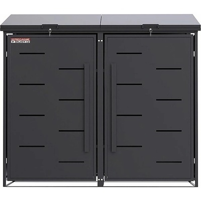 Scorpion elektro Přístřešek na 2 popelnice D05GG2 antracit – Zbozi.Blesk.cz