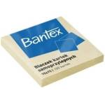 Bantex Self-adhesive block 75x75mm 100K yellow BANTEX
