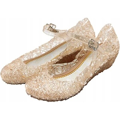 Ľadové topánky balerínky zlaté