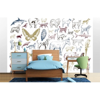 DIMEX ART s. r. o Самозалепваща се флизелинова фототапета колекция с животни ii. 375 x 250 см