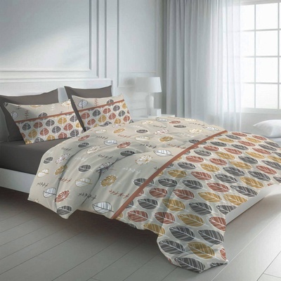 Png Панагюрище Двоен спален комплект с един плик Меко Горски листа 100% памук