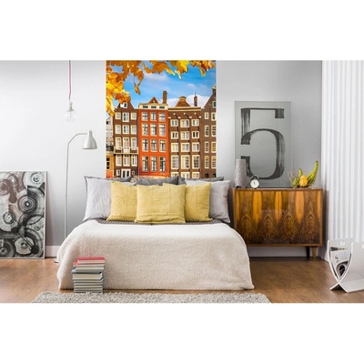 Dimex MS-2-0024 vliesová fototapeta na zeď Domy v Amsterdame rozmery 150 x 250 cm