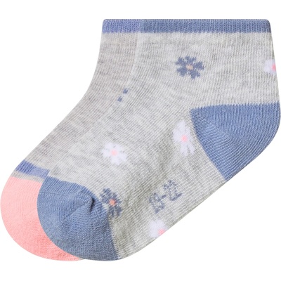 lupilu Dětské ponožky s BIO bavlnou, 2 páry květiny/růžová/bílá – Zboží Dáma