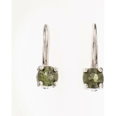 My Moldavite Stříbrné náušnice s vltavíny 2240-4