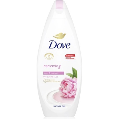 Dove Renewing нежен душ гел Peony & Rose 250ml