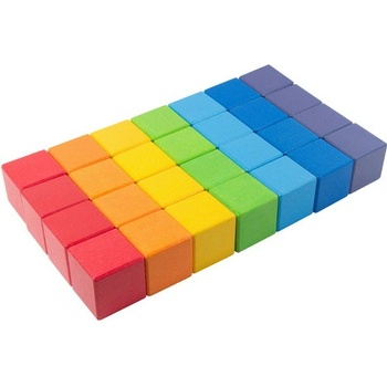 DrKO kostky Duha 4 cm 7 barev 28 ks