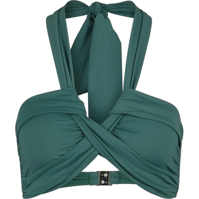 Seafolly Дамско бикини горнище Seafolly Women's Collective Halter Bandeau Bikini top - Evergreen - размер 34 (EU) (150-2106-0912)