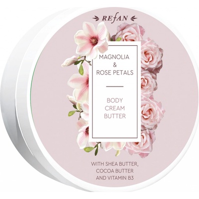 Refan Refan's Rose Tělové krémové máslo s organickou růžovou vodou 200 ml