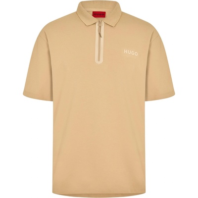HUGO Блуза с яка HUGO Men's Dubilo Short Sleeve Polo Shirt - Medium Beige