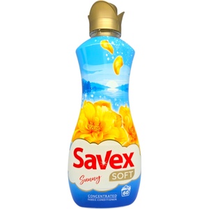  SAVEX SOFT омекотител за пране, 1500мл, 60 пранета, Sunny