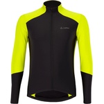 Löffler Мъжка фланелка с дълъг ръкав за колоездене Löffler Bike L/S Jersey Combo Mid Cycling jersey - Black / Neon Yellow - размер 50 (EU) (056-4324-0112)